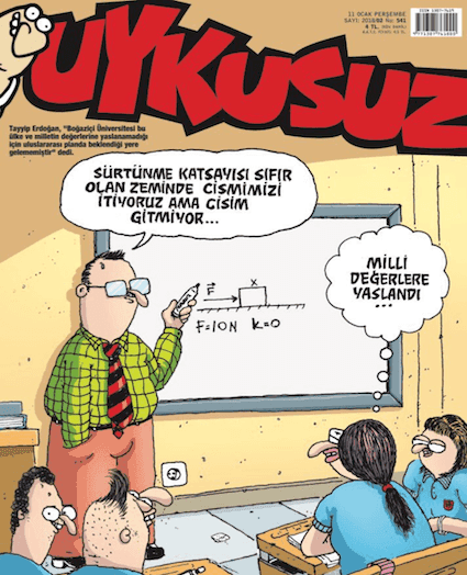 caricature istanbul turquie université nationalisme