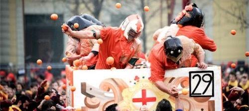 carnaval ivrea italie