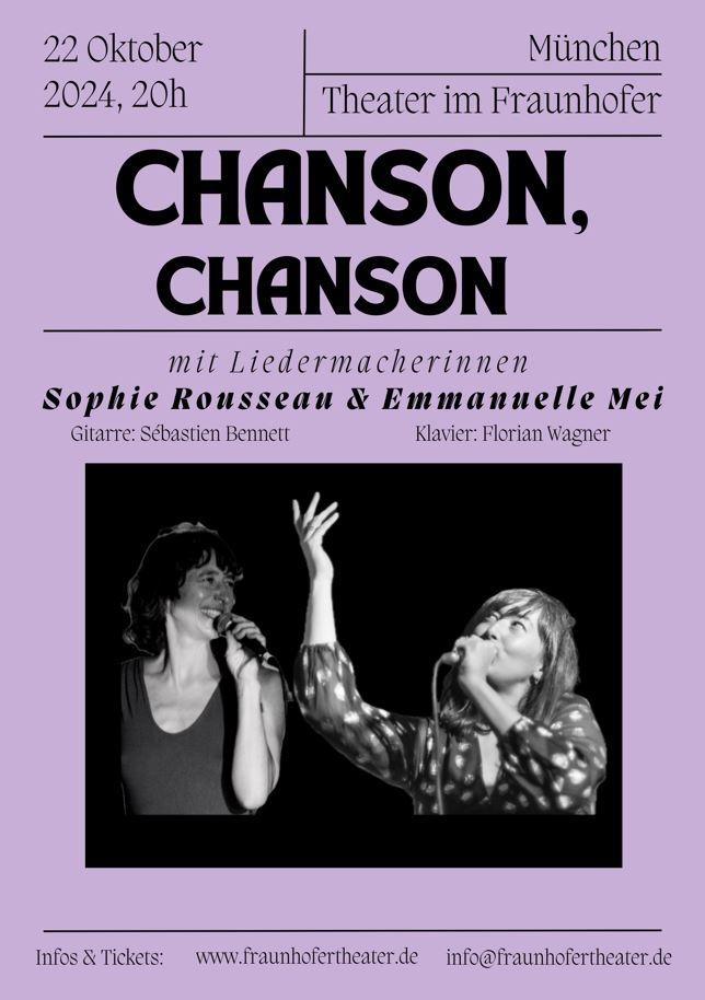 affiche concert chanson munich