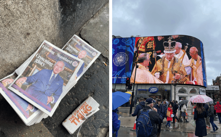 Le Roi Charles III dans les rues de Londres