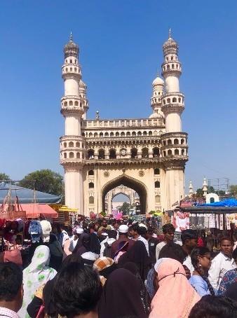 Le Charminar à Hyderabad dans le sud de l'Inde