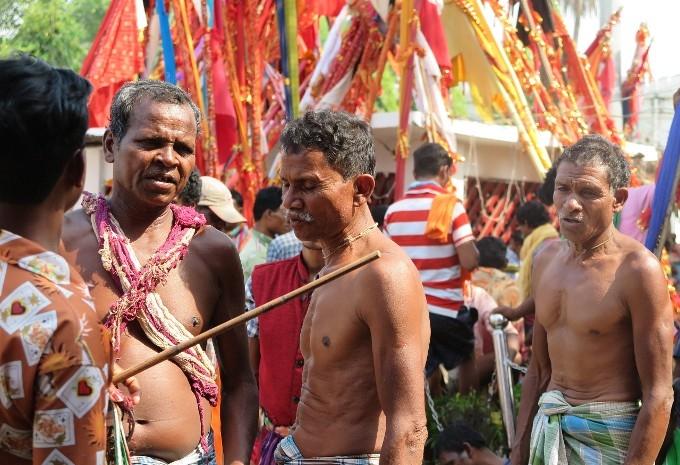 Hommes Adivasis du Bastar dans le Chhattisgarh