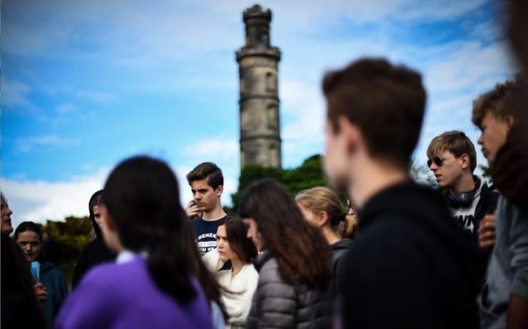 Collégiens en séjour linguistique en Ecosse