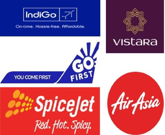 logos compagnies aériennes indiennes 