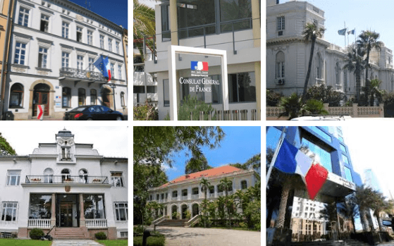 consulats généraux de France à travers le monde 