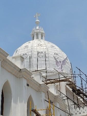 Coupole de l'église Ste Thérèse à Chennai