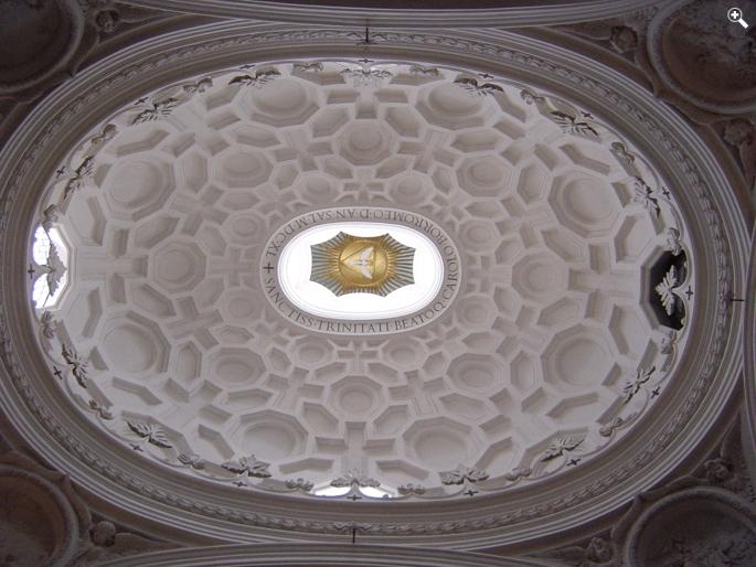 Roma, Cupola della Chiesa di San Carlo alle Quattro Fontane di Francesco Borromini