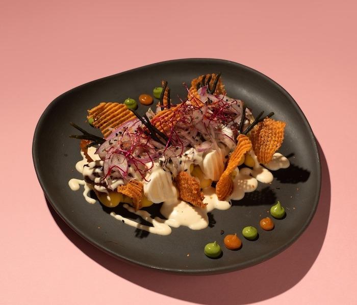 un plat de ceviche du restaurant péruvien Dalima à Valencia