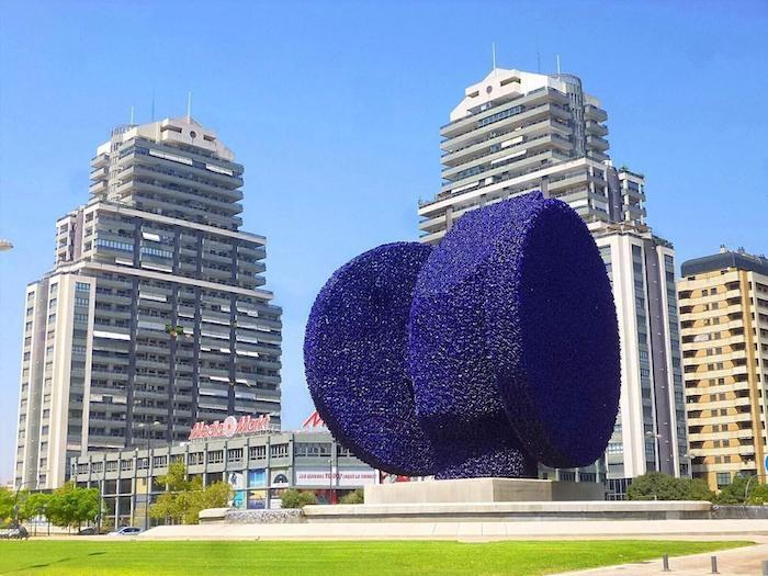 la statue de la dama ibérica bleue à Valencia