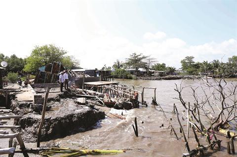 delta du Mékong vulnérable au changement climatique