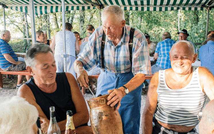 Repas de chasse à Étourvy, dans l’Yonne