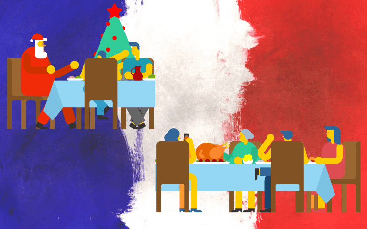 Le diner de Noël en France pour les expatriés en 2021