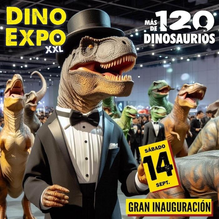 affiche de l'exposition Dino Expo XXL à Valencia