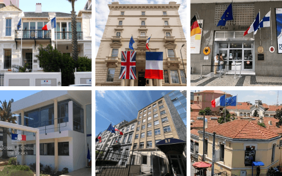 consulats généraux de France à travers le monde 