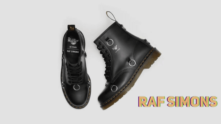 La collaboration entre dr martens et Raf Simons