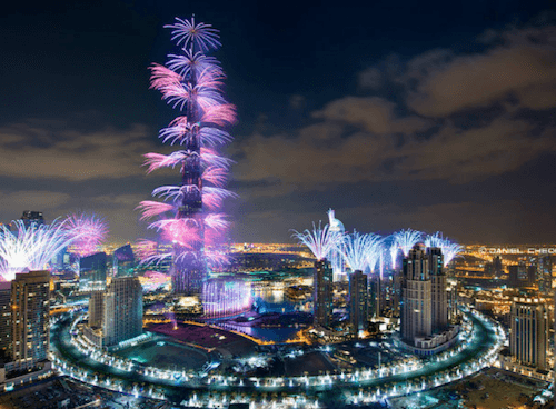 Le nouvel an célébré à Dubai 