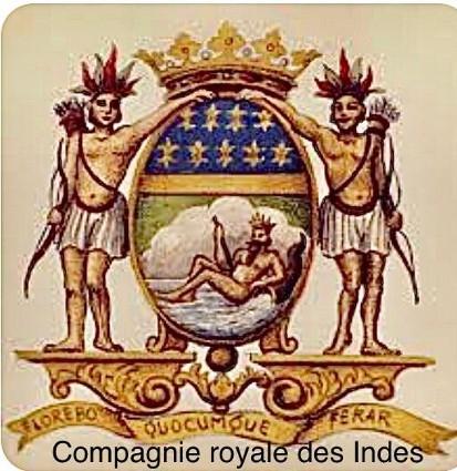 L'emblème de la Compagnie Royale des Indes