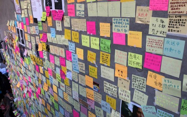 Lennon Walls in Hong Kong