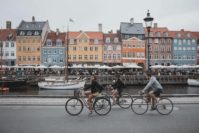 des cyclistes à Copenhague Capitale du Danemark