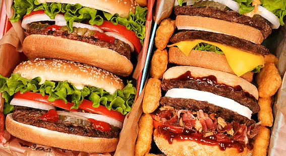 fast food box du peuple burger frites tenders 