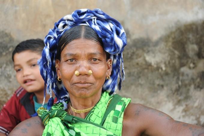 Une femme adivasi dans le Bastar