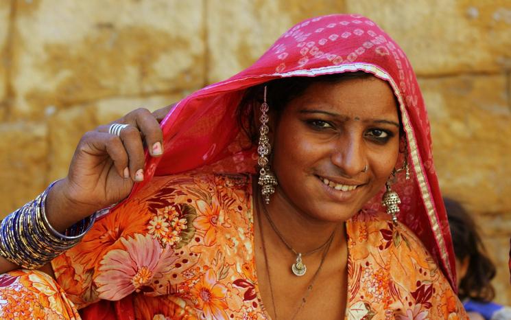 Une femme indienne. Photo : Anne-Mathilde Thevenin