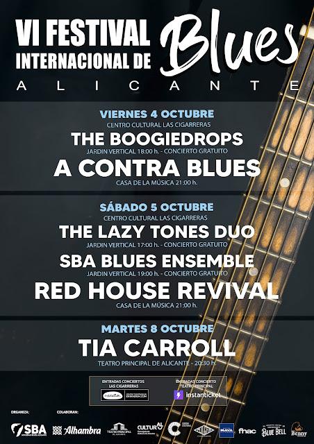 affiche du festival de blues a alicante