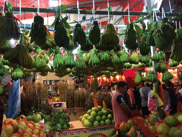 stand de fruits, Festive Bazar, Chinatown 2018