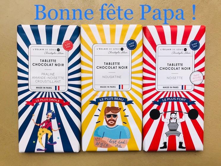 Chocolat pour la fête des pères de l'Éclair de Génie