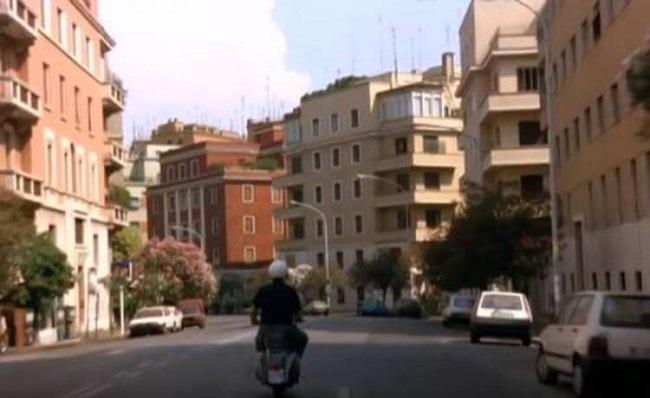 film nanni moretti en scooter dans rome