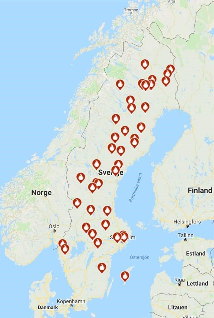incendie suède sos alarm