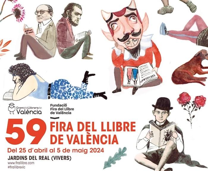 affiche de la foire du livres 2024 à Valencia