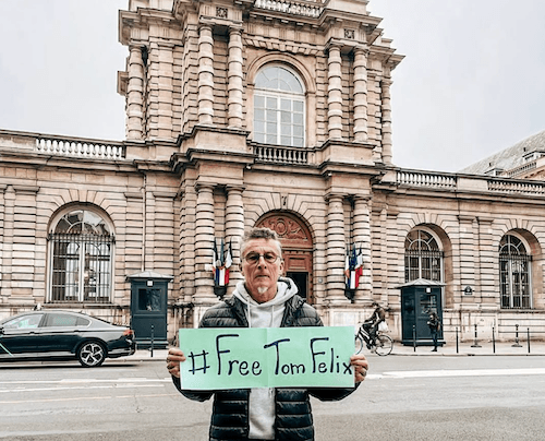 Jean Luc félix soutient son fils à Paris en octobre 2024 