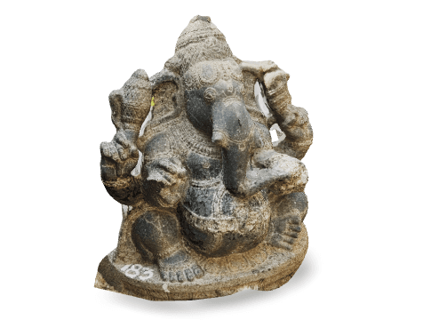 Lord Vinayagar (pierre).Période Cholas, saisie en 2016. Image : site TN Idol