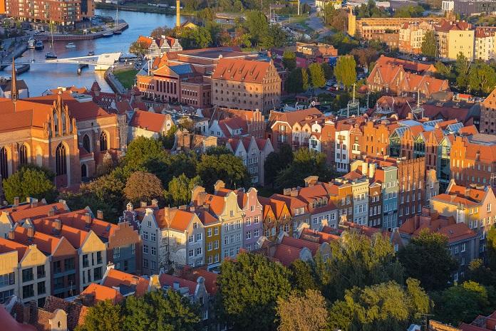 Gdansk vue du ciel