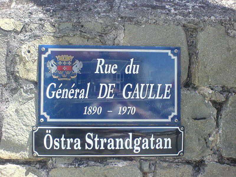 rue Gustavia nom suédois français