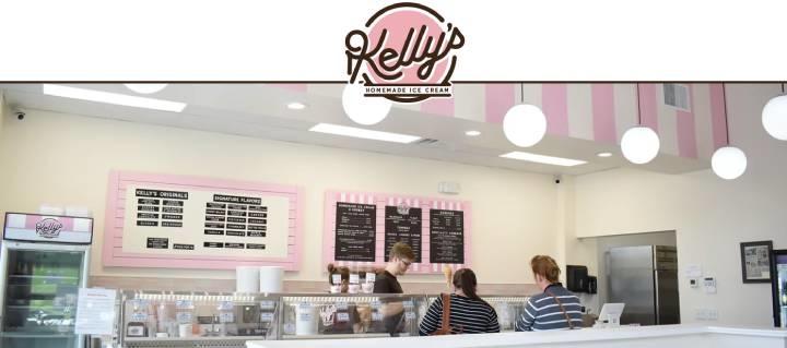 Kelly's homemade ice cream shop