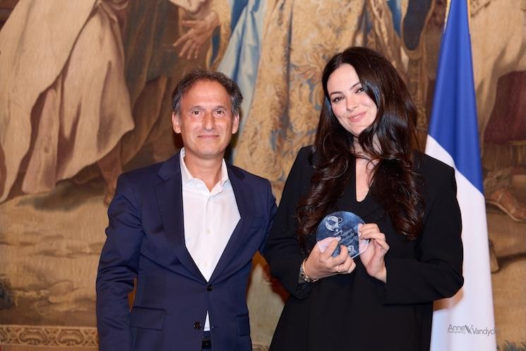Francis Gianni, proviseur de la French American School of New York et Héloïse Pieaud