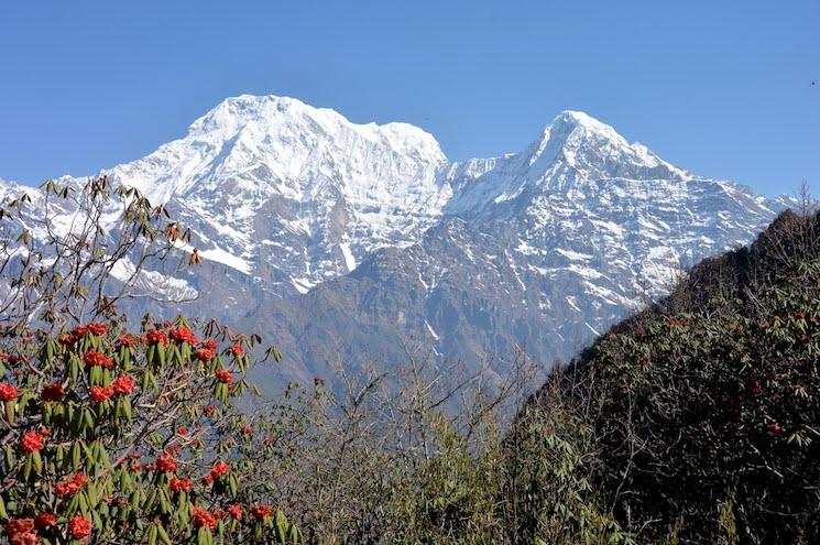 Un des sommets de l'Himalaya au Népal