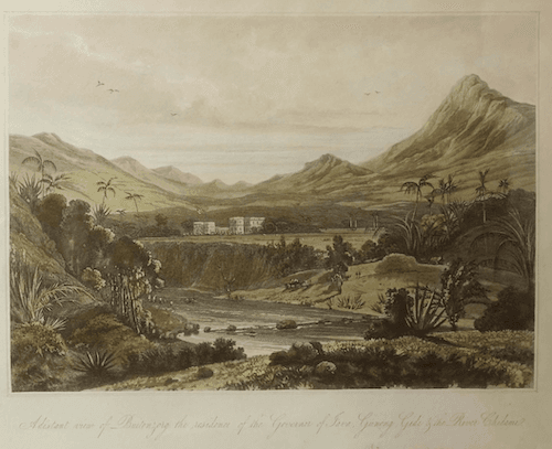 Buitenzorg, la résidence de Raffles lors de son séjour à Java (© Bartele Gallery)