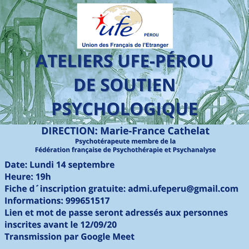 atelier psychologique covid UFE pérou cathelat