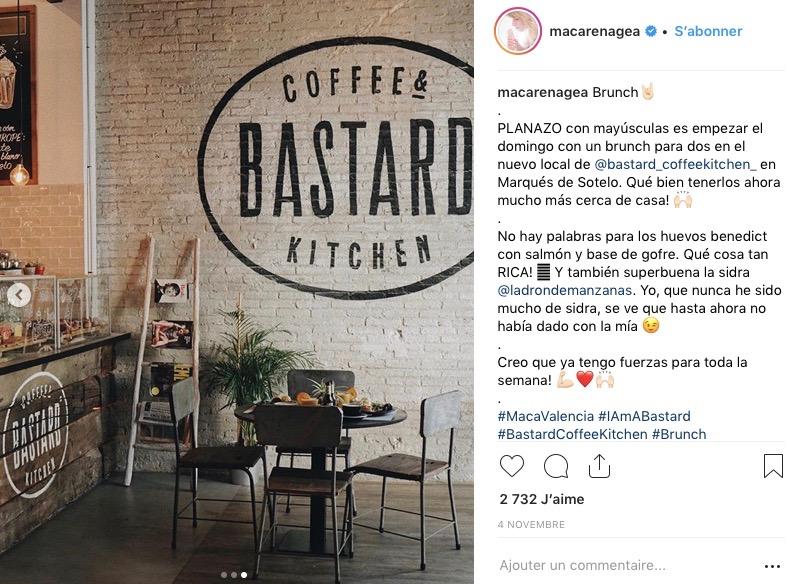 instagram, influenceurs, restaurantes, Espagne