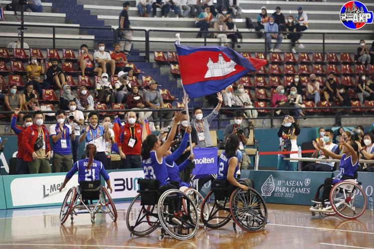 équipe cambodge jeux paralympiques ASEAN 2022