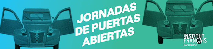 Affiche des Journées Portes Ouvertes de l'Institut Français de Barcelone