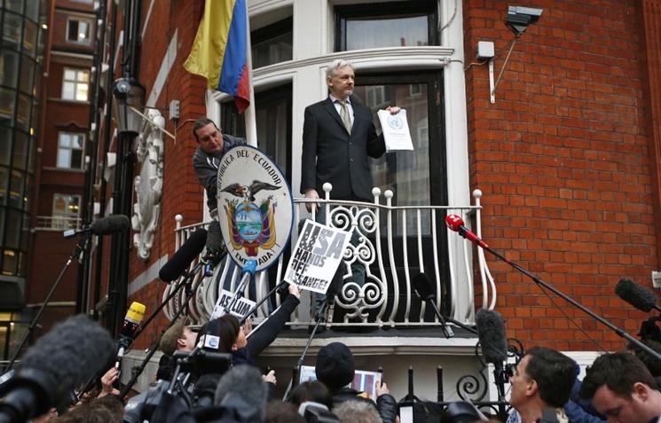 Julian Assange à l'ambassade d'équateur 