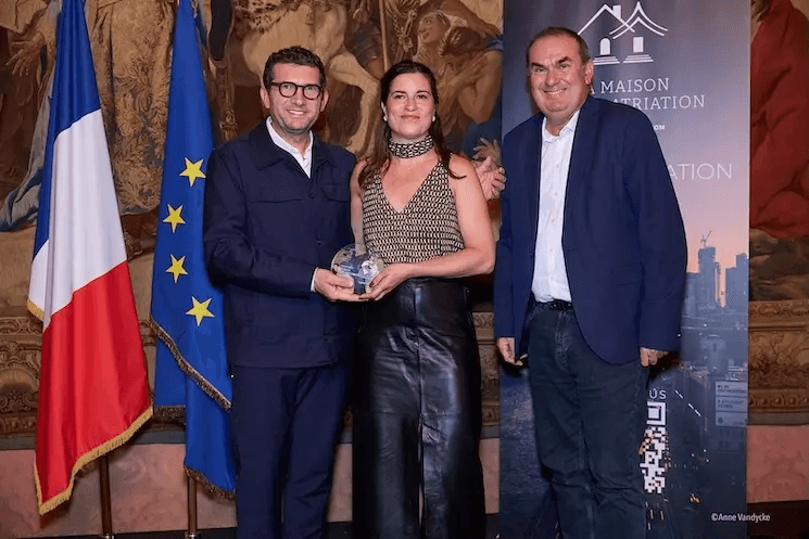 Jean-Christophe Pandolfi, président de Carexpat, Juliette Fisbein et Hervé Heyraud