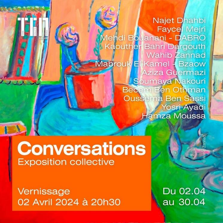 kaouther bahri darghouth expo conversations tgm gallery avril 2024 tunisie