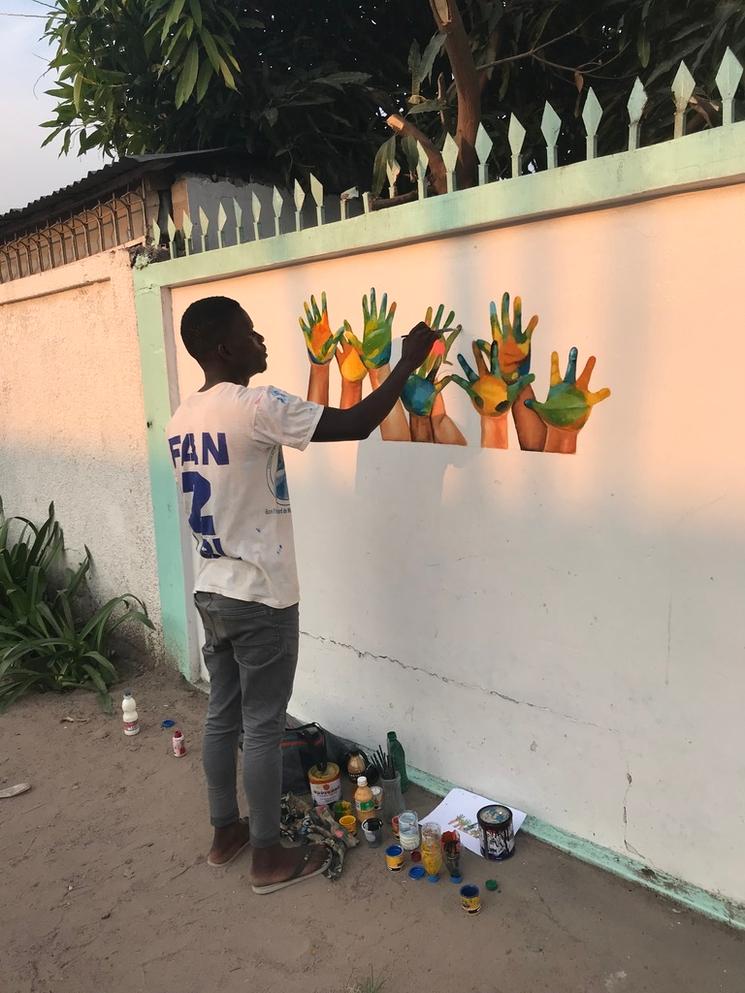 Décoration d'un jardin d'enfants à Brazzaville