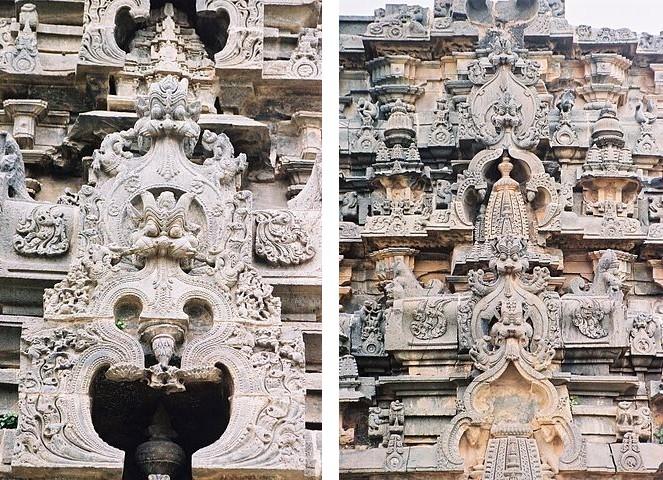 Kirthimukha à l'entrée du temple de Kasivisvesvara dans le Karnataka