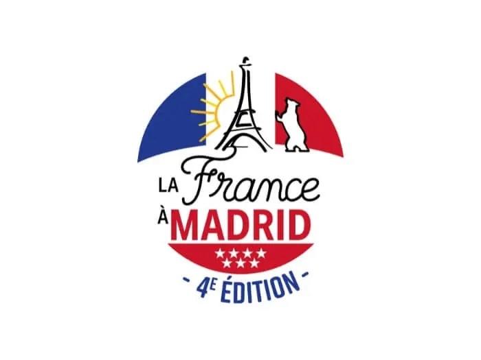 logo bleu blanc rouge de la france à madrid